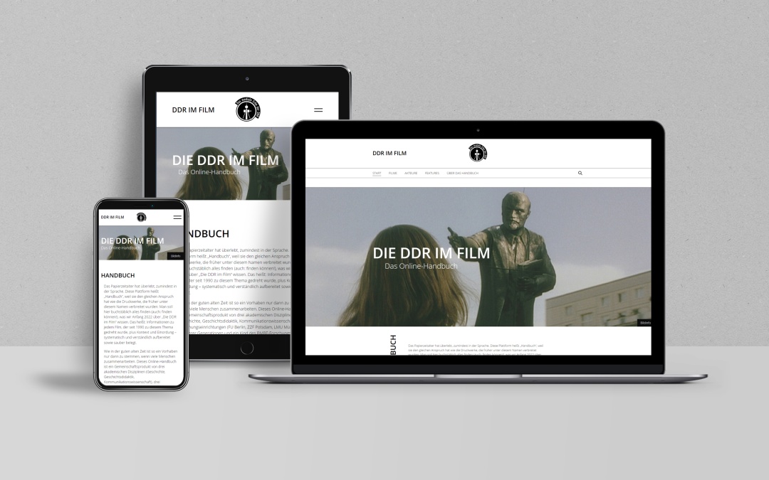 Drupal 9 Website: Das mediale Erbe der DDR. Akteure, Aneignung, Tradierung