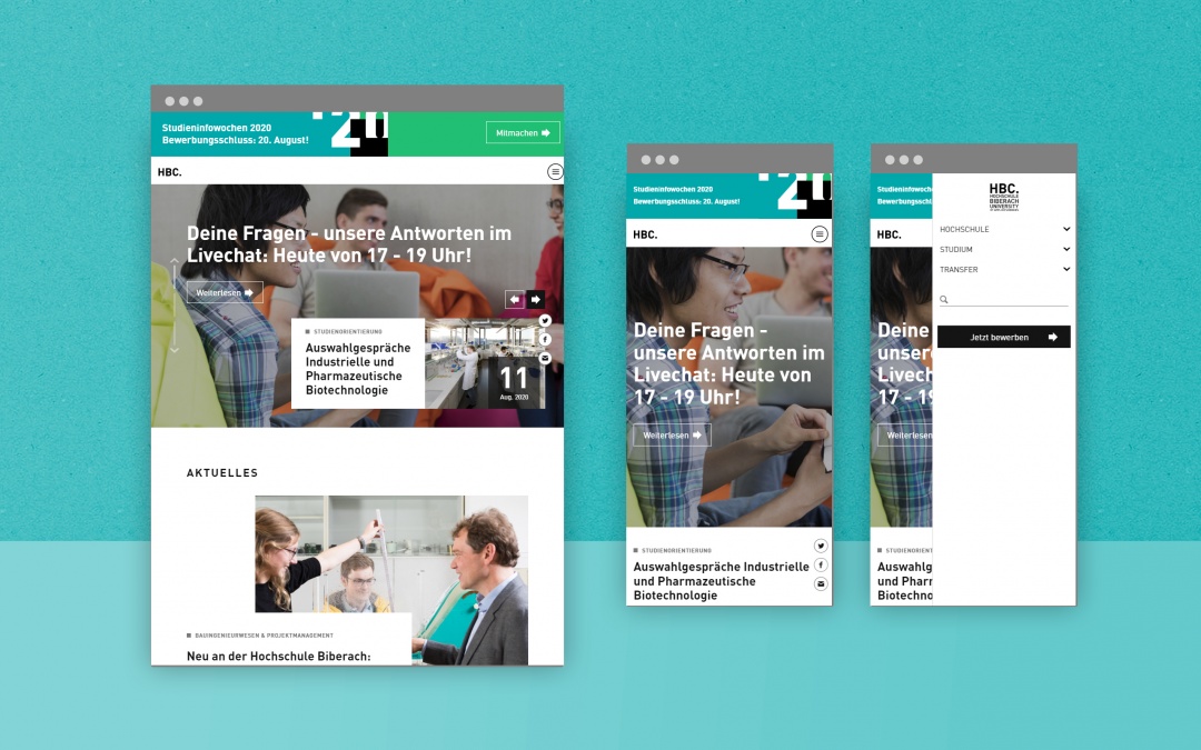 Hochschule Biberach Drupal 8 Website