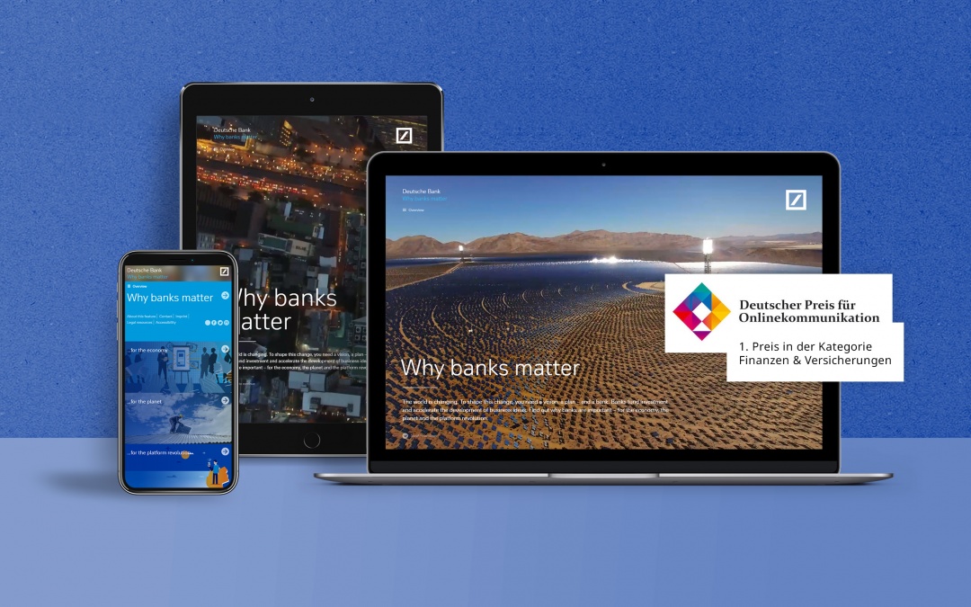 Why Banks Matter Screenshots Webdesign Berlin