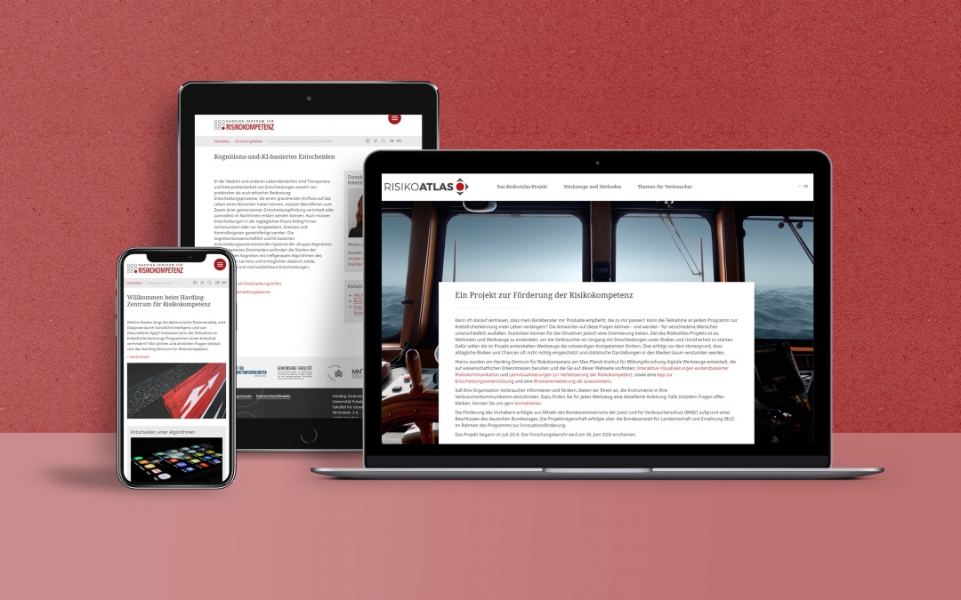 Responsive Drupal Webdesign: Harding-Zentrum für Risikokompetenz