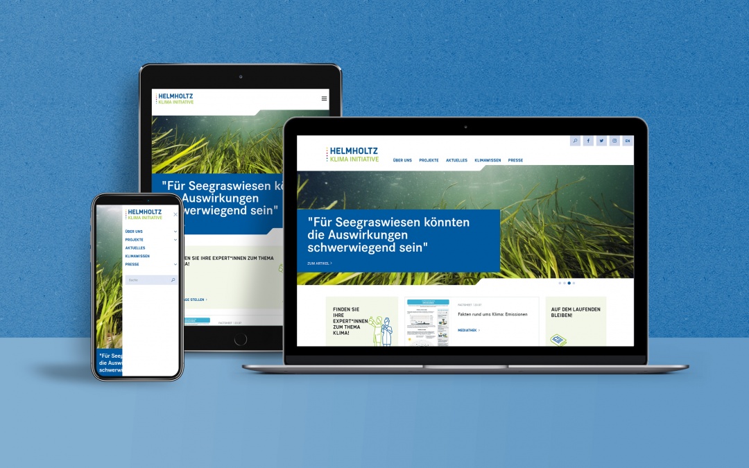 Helmholtz Klima Initiative Website