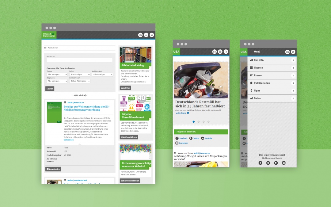 Darstellung Tablet und Smartphone (mobile first)