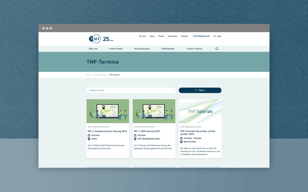 TMF Drupal Website Detailbild 2