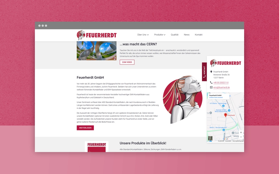 Feuerherdt responsive Drupal Website - handgefertigt von Leanlabs in Berlin - Detailbild 3