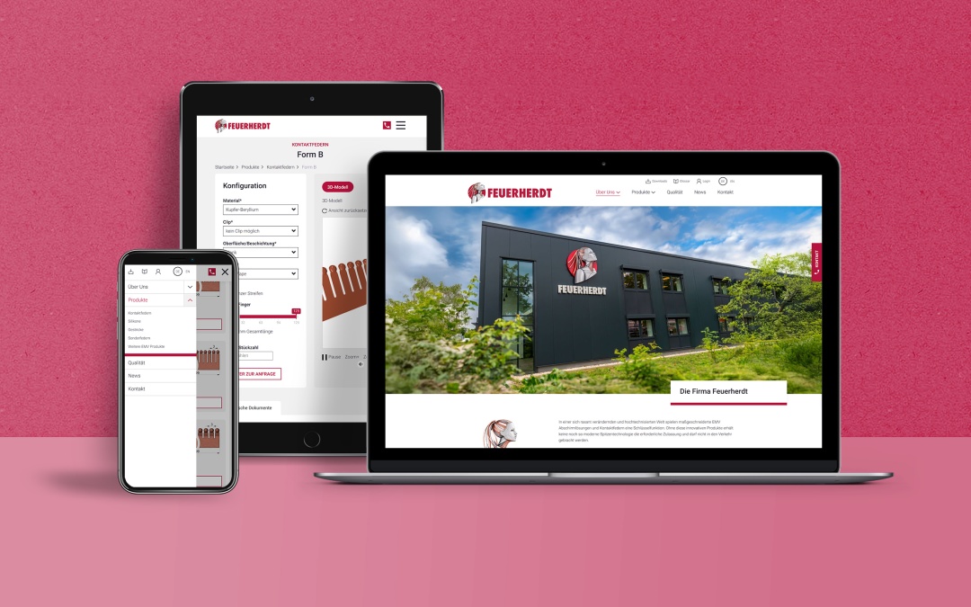 Feuerherdt responsive Drupal Website - handgefertigt von Leanlabs in Berlin