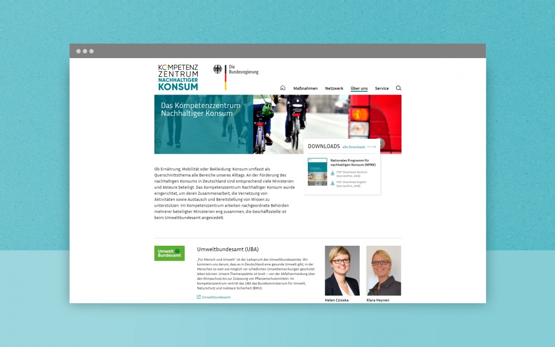 Kompetenzzentrum Nachhaltiger Konsum (Drupal 8 Website-Projekt)