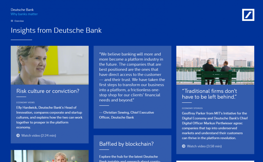 Why Banks Matter Screenshots Webdesign Berlin